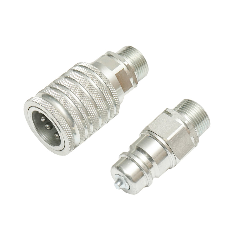 Valvola di passaggio maschio/femmina con raccordo M22×1,5 mm, con filettatura esterna. Breckner Germany