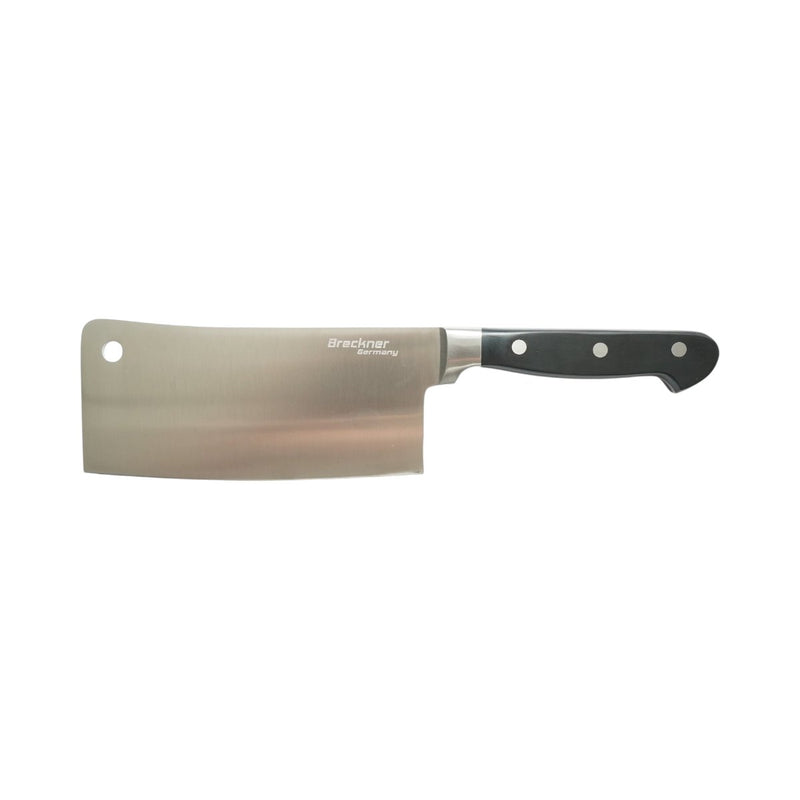 Mannaia professionale da 18 cm, lama in acciaio 5Cr15MoV, manico in ABS nero Breckner Germany
