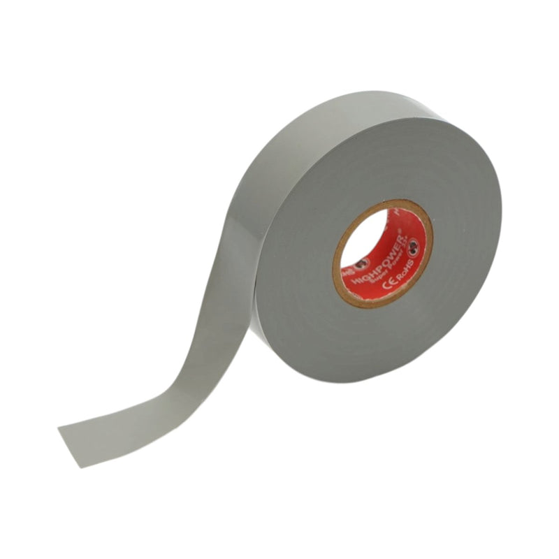 Nastro isolante in PVC grigio Premium Super Power 33+ HighPower 19 mm x 20 m