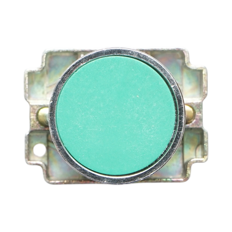 Pulsante in metallo verde con ritorno 1NO, 400V/10A, LAY5 Breckner Germany