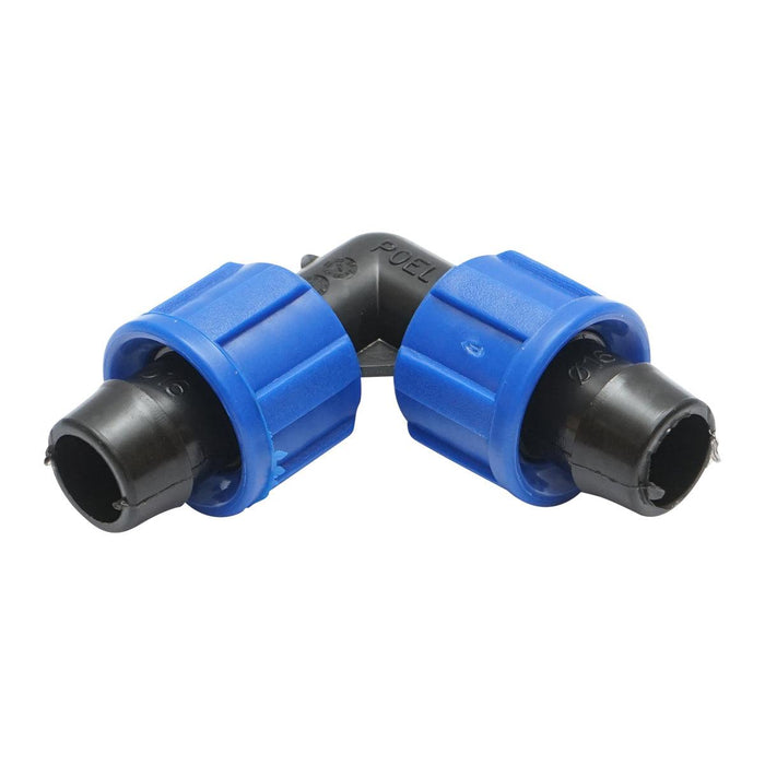 Adattatore a Gomito per Irrigazione a Goccia Gomito connettore per tubo di irrigazione 16x16mm per sistemi di irrigazione a goccia