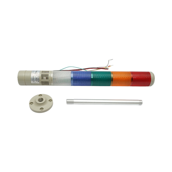 Colonna di segnalazione a LED 12-30V AC con sirena a 5 colori Breckner Germany