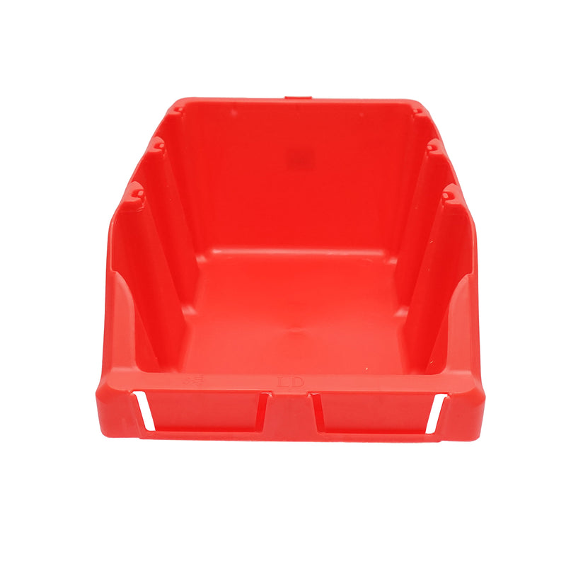 Scatola portaoggetti in plastica rossa, dimensioni 420x265x175 mm