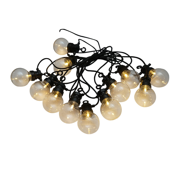 Sistema di illuminazione da esterno a LED 12 prese, cavo 6m, 220V IP44