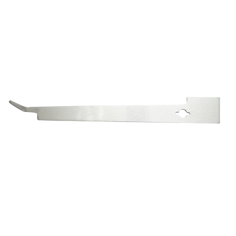 Leva per apicoltura a forma di J in acciaio inox, 285 mm