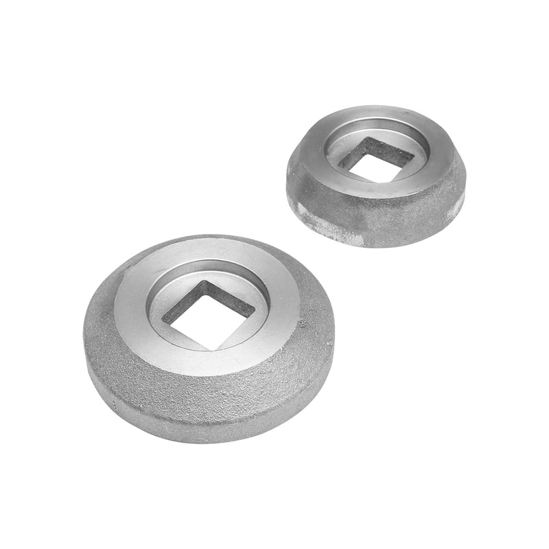Set semiboccole piccola e grande per gruppo cuscinetto disco assemblato con cuscinetti 32015 e semiboccole – foro quadro da 40 mm.