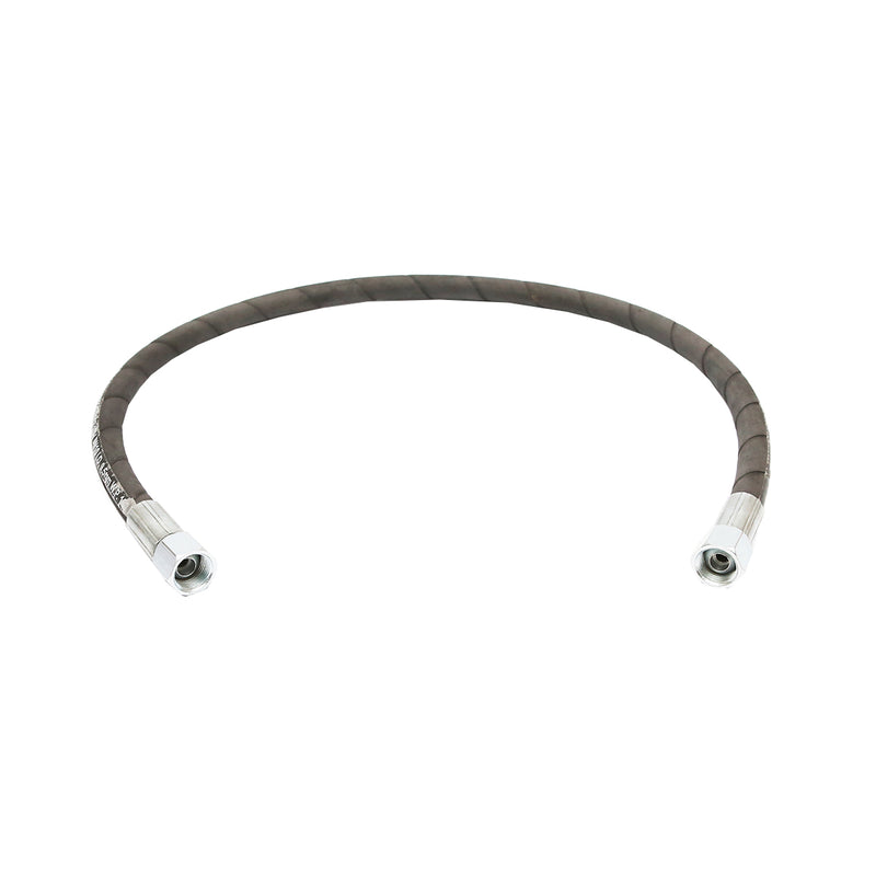 Tubo flessibile alta pressione 2SN DN10 raccordato con estremità fissate idraulicamente – L = 1000 mm (riduzione M20×20).
