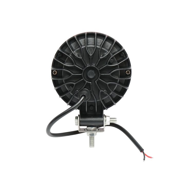 Lampada proiettore rotonda rossa con LED, 30W, 12V/24V, 10-30V, Breckner Germany