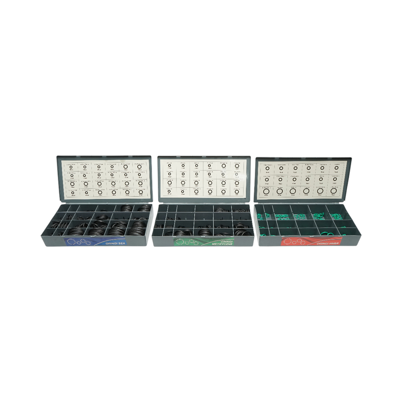 Kit di O-ring in HNBR (pollici/metrici), 900 pezzi