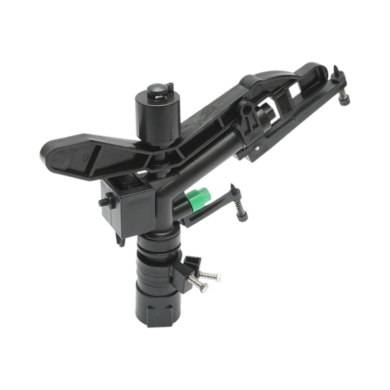 Irrigatore a battente regolabile con braccio oscillante, 2 ugelli, gittata 18–25 m, portata 75–82 l/min, attacco femmina da 1 pollice Breckner Germany