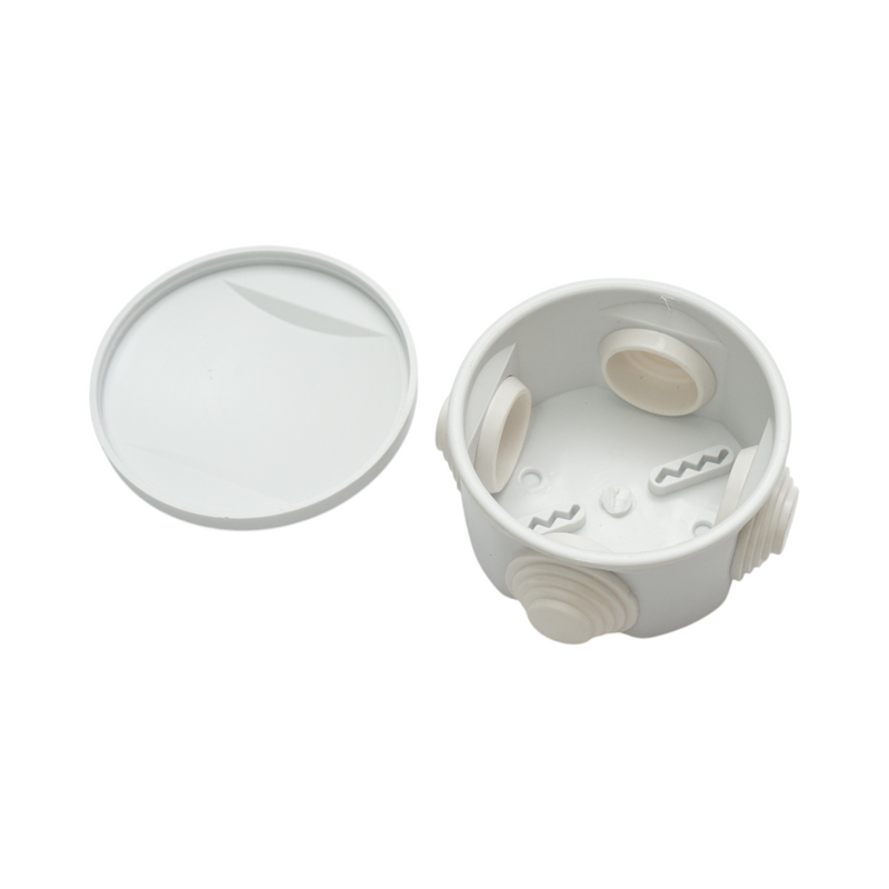 Scatola di derivazione rotonda da superficie, 4 ingressi, 50x50 mm, IP44 Breckner Germany