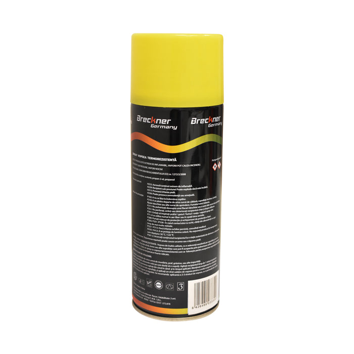 Spray vernice acrilica termoresistente fino a 400°C giallo 450ml Breckner Germany