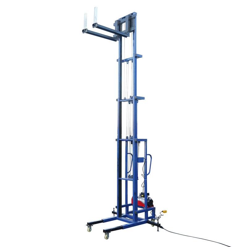 Sollevatore elettrico per materiali edili da 300 kg, altezza massima 5 m con telecomando