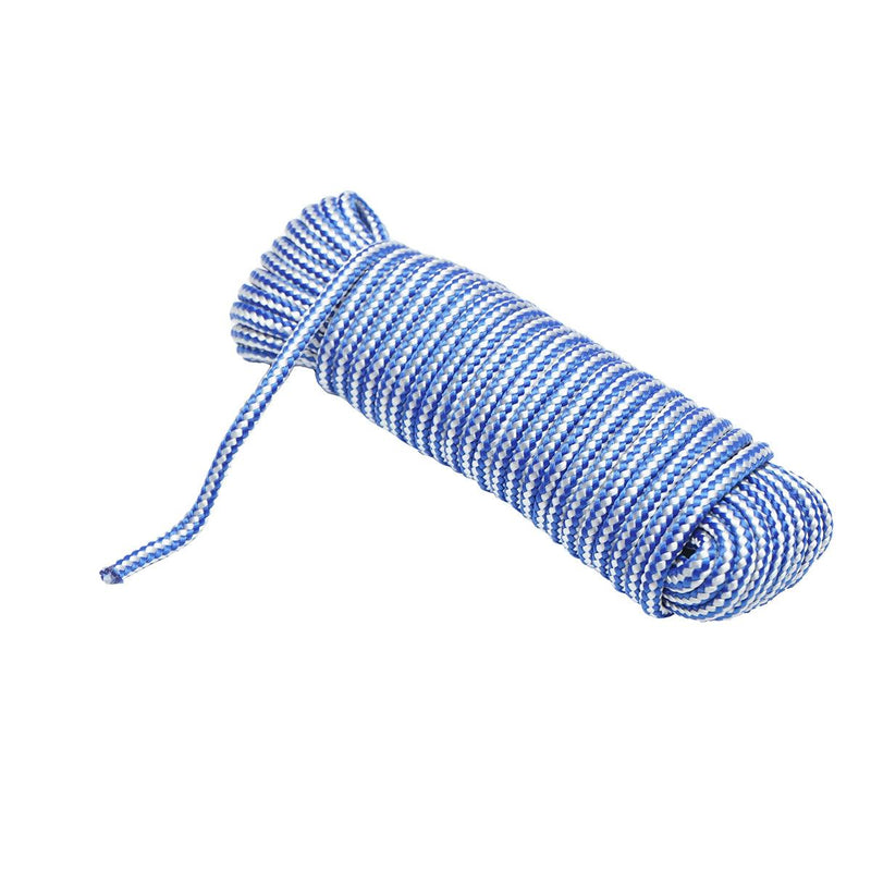 Corda PP intrecciata 4 mm x 10 m, bianca/blu, Corda multiuso in polipropilene Breckner Germany 0,79 €