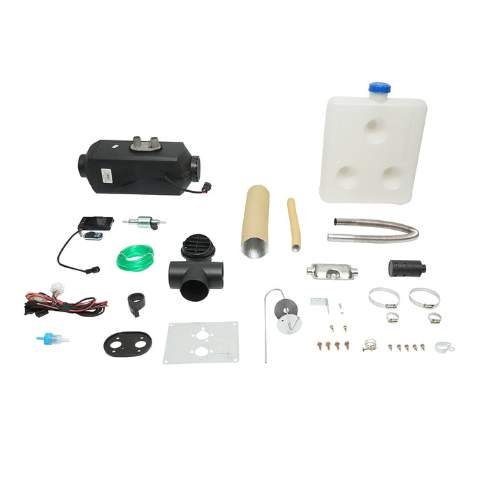 RISCALDATORE D’ARIA RISCALDATORI DA PARCHEGGIO PER L'AUTO RISCALDATORE PER AUTO 12V, 2KW, display LCD, con telecomando e candela Kyocera