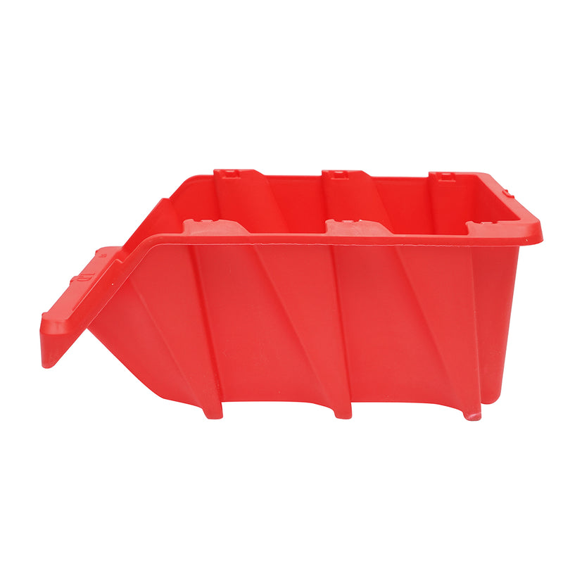 Scatola portaoggetti in plastica rossa, dimensioni 360x215x155 mm