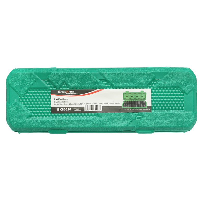 Set di 10 chiavi a bussola a impatto lunghe Breckner Germany