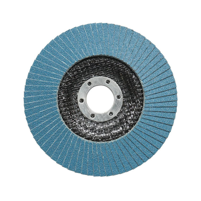 Dischi Lamellari Zirconio 125mm P120 per Acciaio INOX Metallo, Dischi Abrasivi, Disco Lamellare Breckner Germany