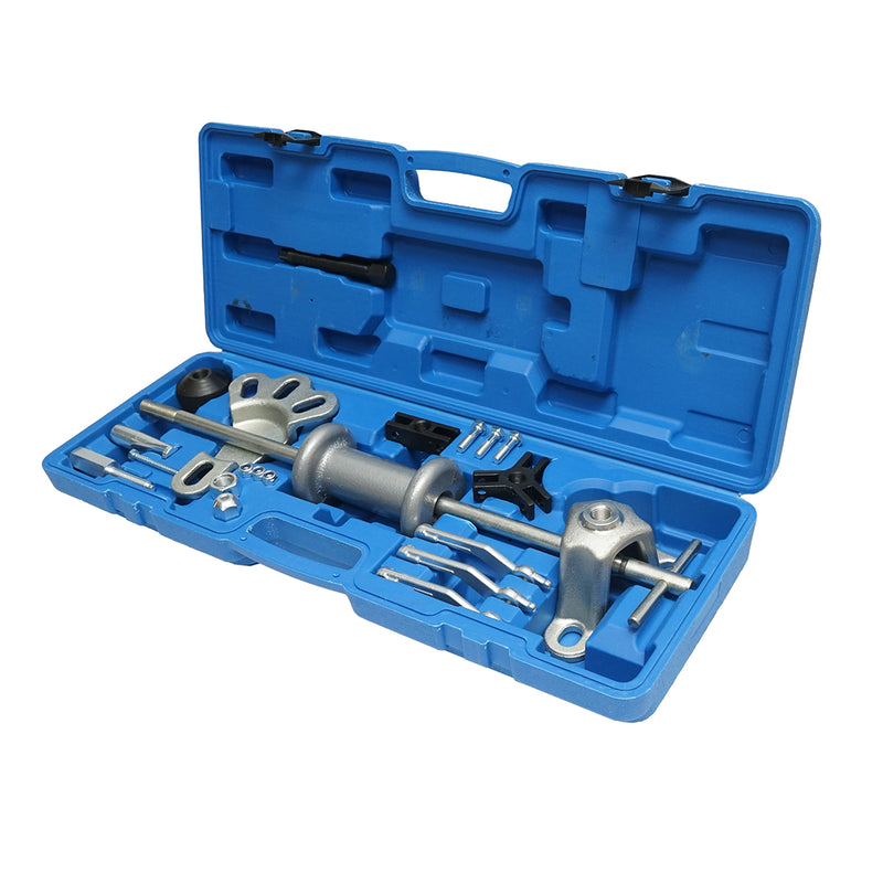 Set estrattore per mozzi e cuscinetti con martello a slitta – 21 pezzi Breckner Germany