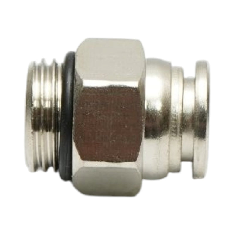Raccordo rapido metallico diritto, 10 mm, filetto maschio M16