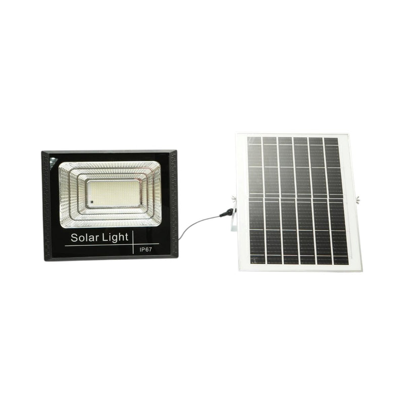 Faro LED da 200 W, 6500 K, con pannello solare da 12 W, batteria LiFePO4 da 8000 mAh e telecomando (IP67) Breckner Germany