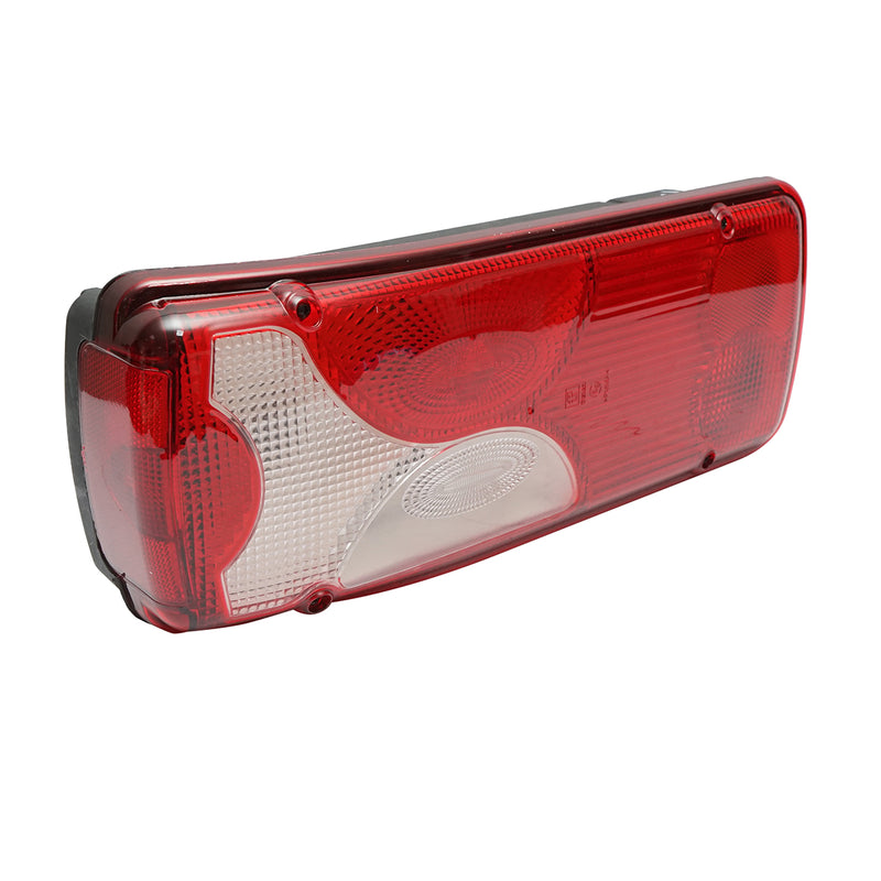 Fanale posteriore sinistro per Scania, MAN, VW Crafter, Mercedes Sprinter (400x161x90 mm), codice OEM 1756754
