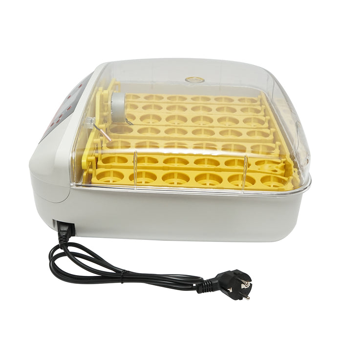 Incubatrice automatica per 32 uova, 220V, rotazione automatica, controllo della temperatura e umidità, display elettronico, vassoio illuminato a LED