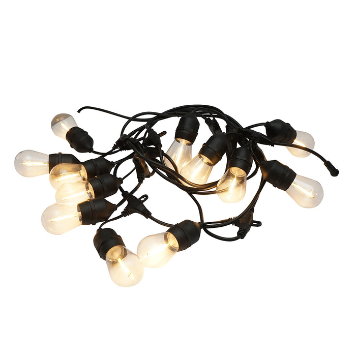 Sistema di illuminazione da esterno a LED 12 prese E27, cavo da 6 m, 220 V IP44