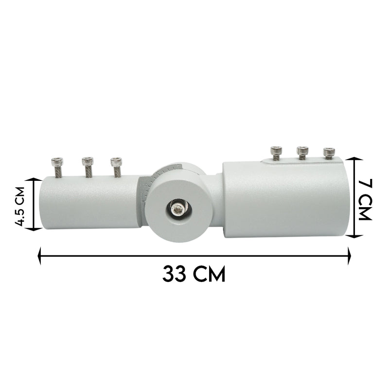 Adattatore regolabile per lampione stradale 0-90°