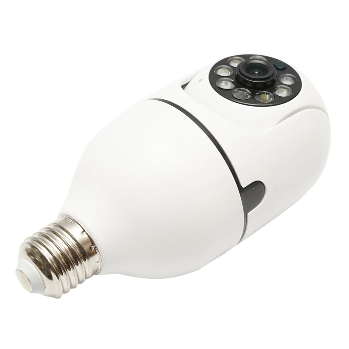 Telecamera di videosorveglianza WS-Q501 Smart-Bulb PTZ, WIFI tipo lampadina E27 con sensore di movimento e applicazione Tuya WS-W501