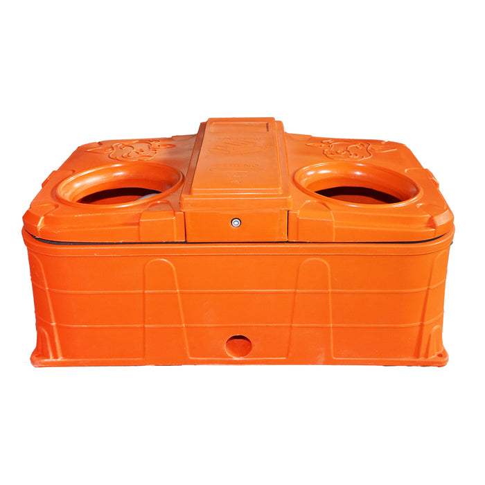 ABBEVERATOIO ANTIGELO GALLEGGIANTE SFERA, ABBEVERATOIO TERMICO 80L BOVINI CAVALLI SUINI 80L 60x100x45cm