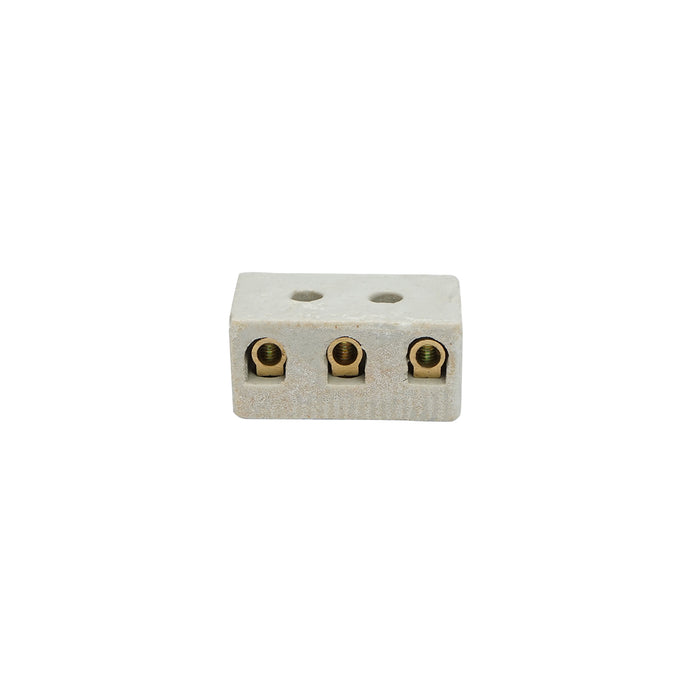 Morsettiera in ceramica 10A, 3 poli 0,5-6mm Leader