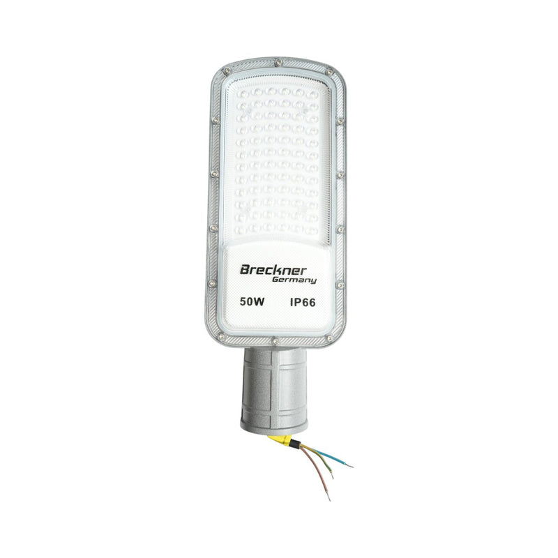 Lampione stradale LED da 50 W, 100-265 V, 6500 K, 5500 lm, montaggio su palo, 340x125x25 mm, IP66 Breckner Germany