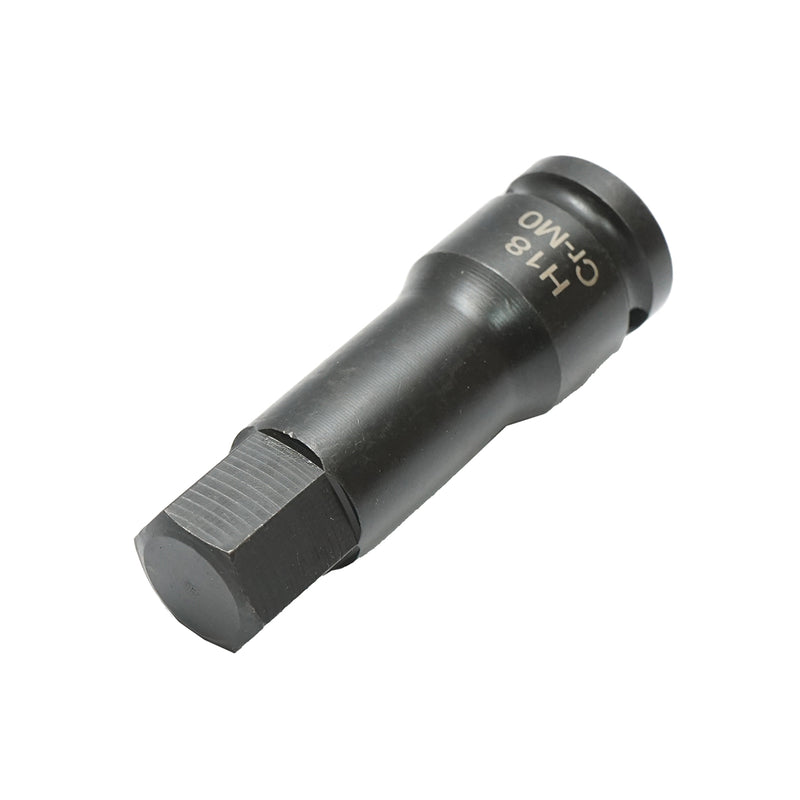 Chiave a bussola a impatto esagonale H18, 78 mm, quadrata 1/2 Cr-Mo