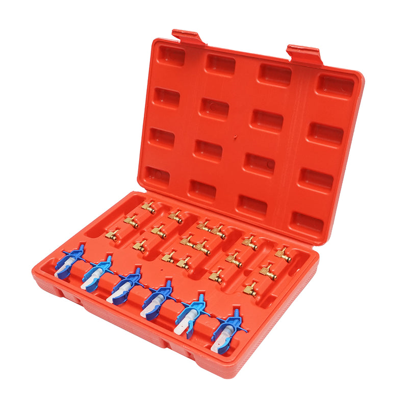 Kit di prova e pulizia degli iniettori di benzina da 24 pezzi Breckner Germany
