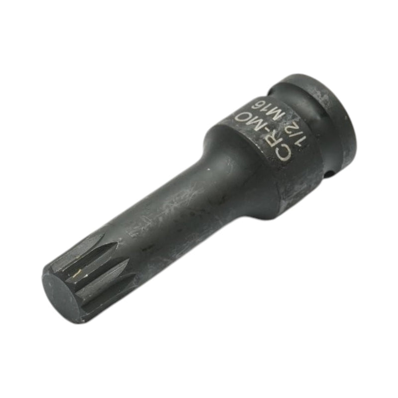Bussola a impatto con inserto Spline M16, 78 mm, attacco quadro 1/2", Cr-Mo Breckner Germany