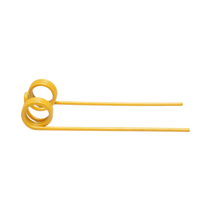 Dente elastico pick-up 75 × 205 × 10 mm, filo Ø 5 mm.