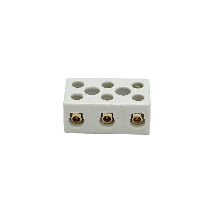Morsettiera in ceramica 15A, 3 poli 0,5-6mm Leader
