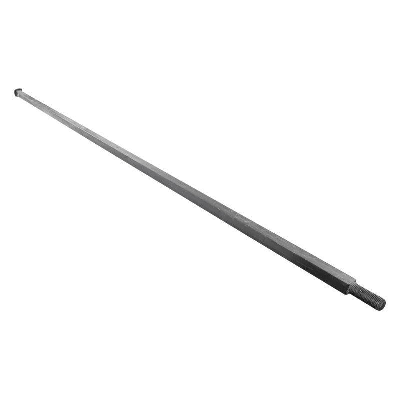 Asse quadrato lungo M27, lunghezza 220 cm, sezione quadrata da 29 mm