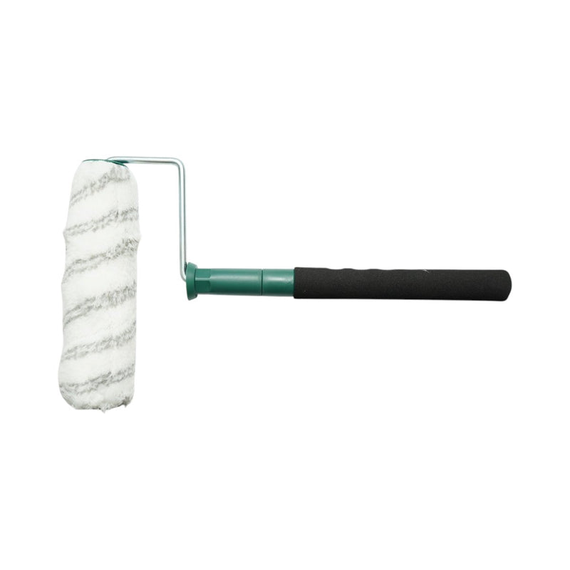 Rullo in poliacrilico da 25 cm, diametro 75 mm, spessore fibra 18 mm, manico telescopico in metallo 42-84 cm Breckner Germany