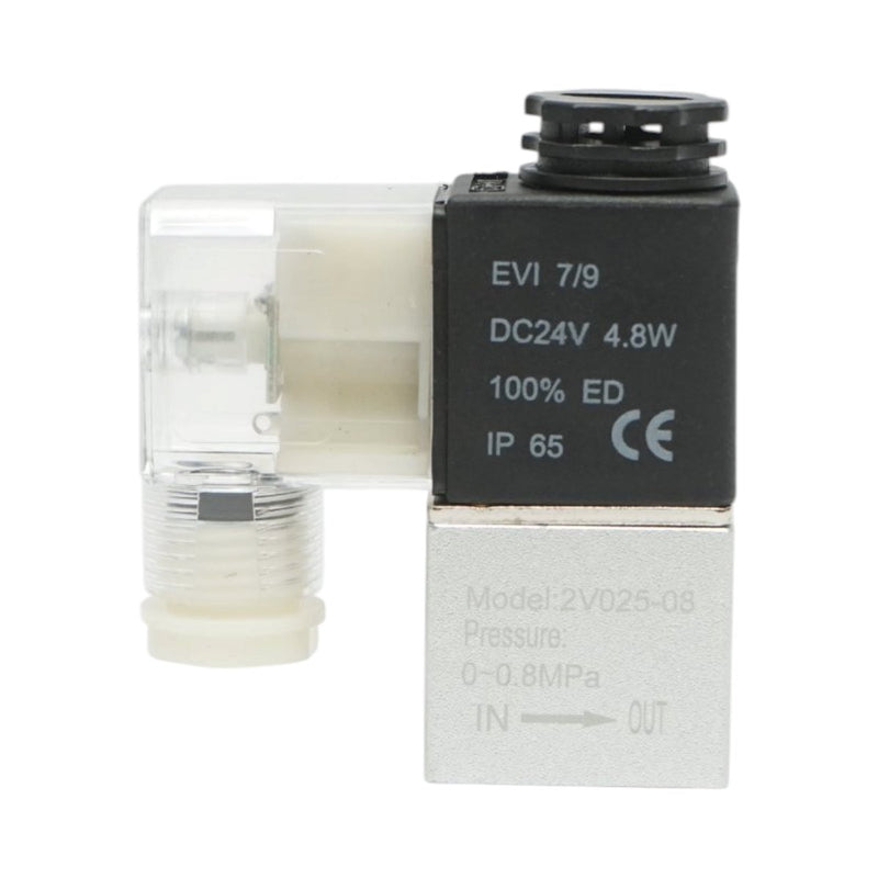 Elettrovalvola pneumatica a 1 via, attacco 1/4", 24 V CC, IP65