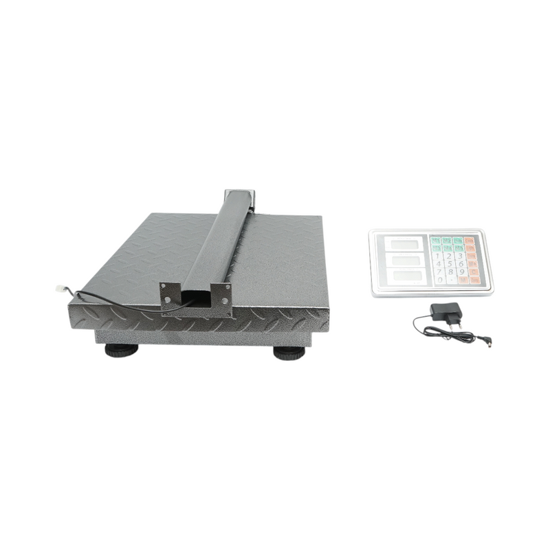 Cantar electronic de podea 350kg tip platforma 500x400mm cu brat pliabil, afisaj LCD Breckner Germany