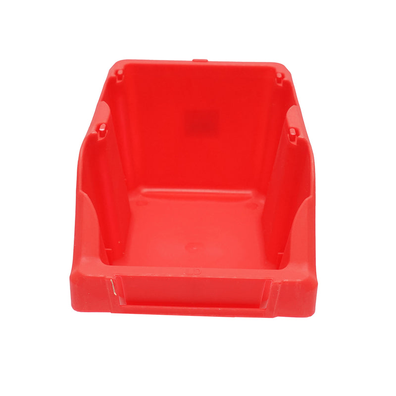 Scatola portaoggetti in plastica rossa, dimensioni 245x155x120 mm