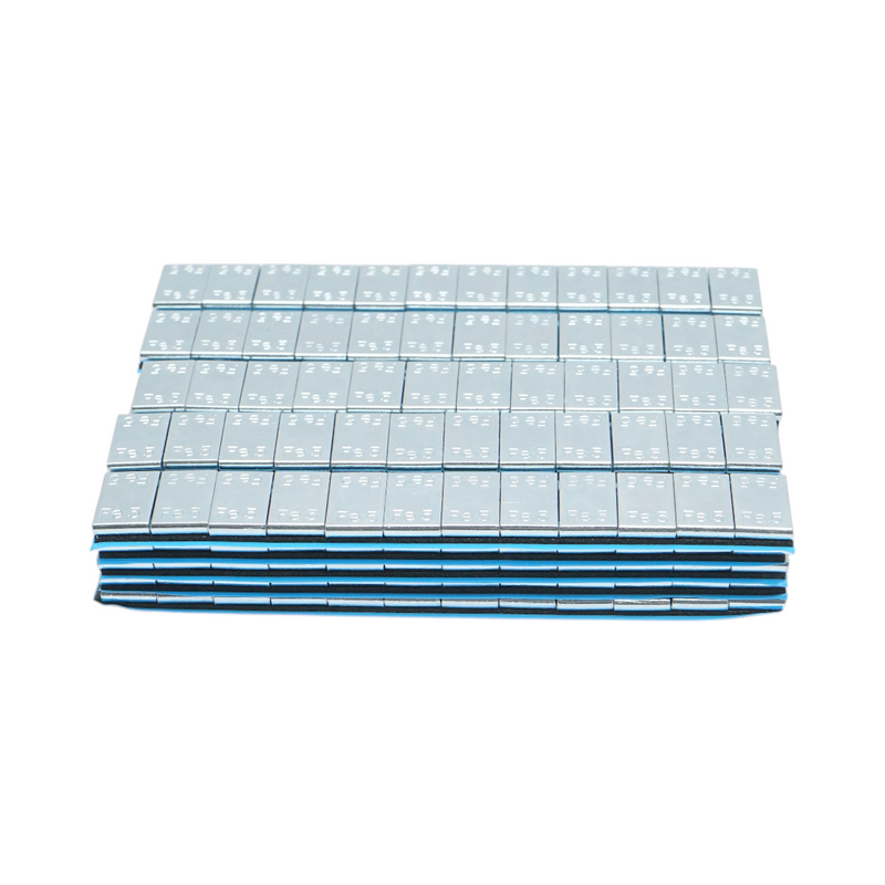 Pesi di equilibratura autoadesivi zincati (Fe), 60 g (5 g x 12 pezzi), 100 strisce/scatola