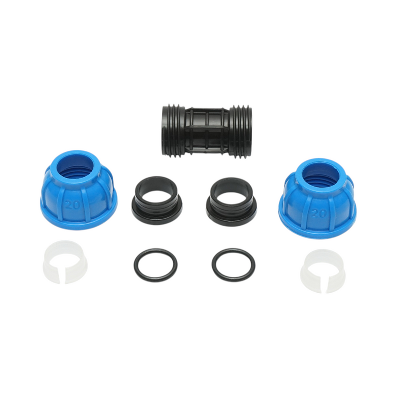 Raccordo a compressione diritto 20x20mm PN16 per sistemi di irrigazione