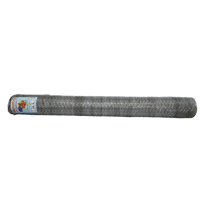 Rete per recinzione, L20m, H150cm, intrecciata, zincata con maglie da 25mm, per recinzioni