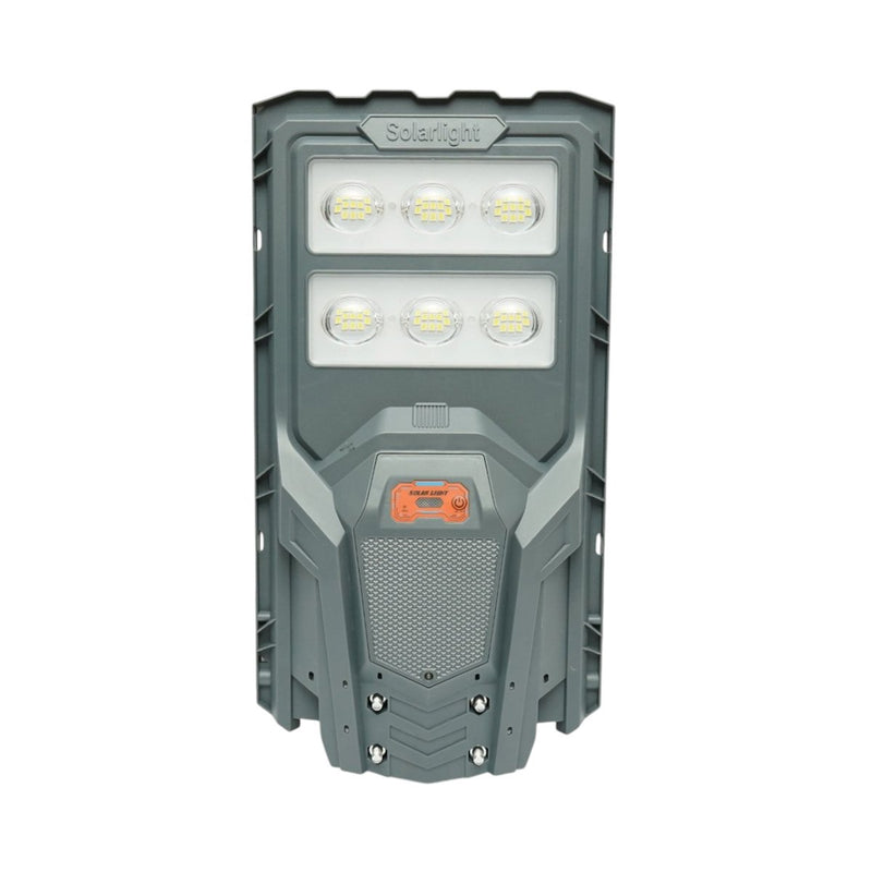 Lampione stradale solare a LED da 200 W con pannello solare da 17 W, batteria LiFePO4 da 10.000 mAh, sensore di movimento, telecomando e supporto per palo (IP65) Breckner Germany