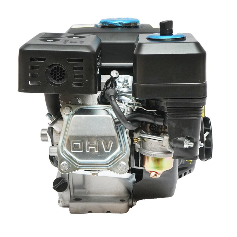 Motore a Scoppio 7.5 CV, Motore a Benzina 4 Tempi 242cc con Albero cilindrico scanalato Ø 25 mm e, Avviamento a Strappo Breckner Germany