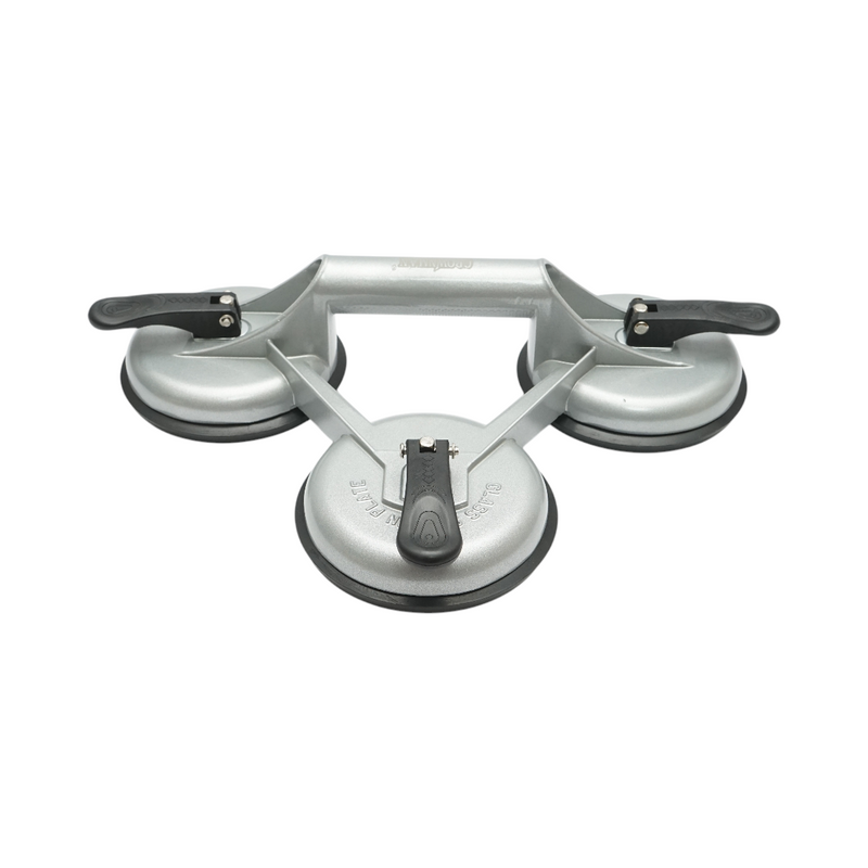 Dispositivo di sollevamento con 3 ventose in alluminio da 118 mm, portata 120-150 kg Crownman