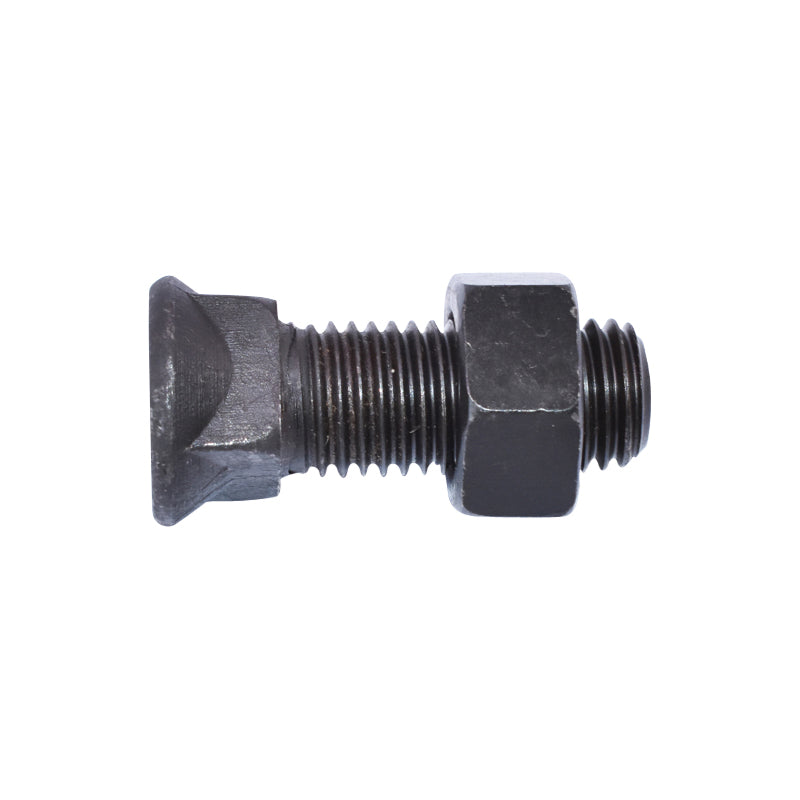 Bullone a testa tonda e sottotesta quadro M16x40 mm con dado